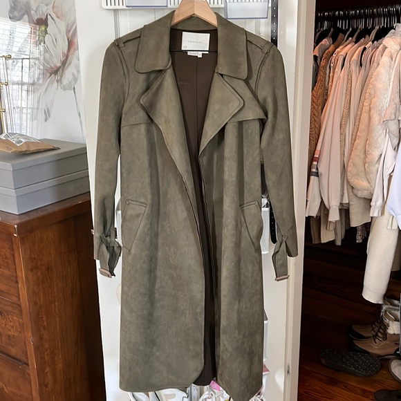 Anthropologie Jackets & Blazers - Anthropologie suede trench